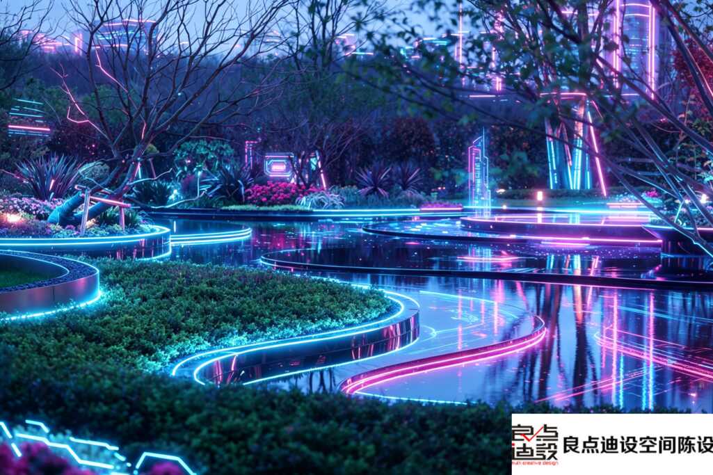 打破传统!这样的赛博风售楼处景观设计谁能不爱✨